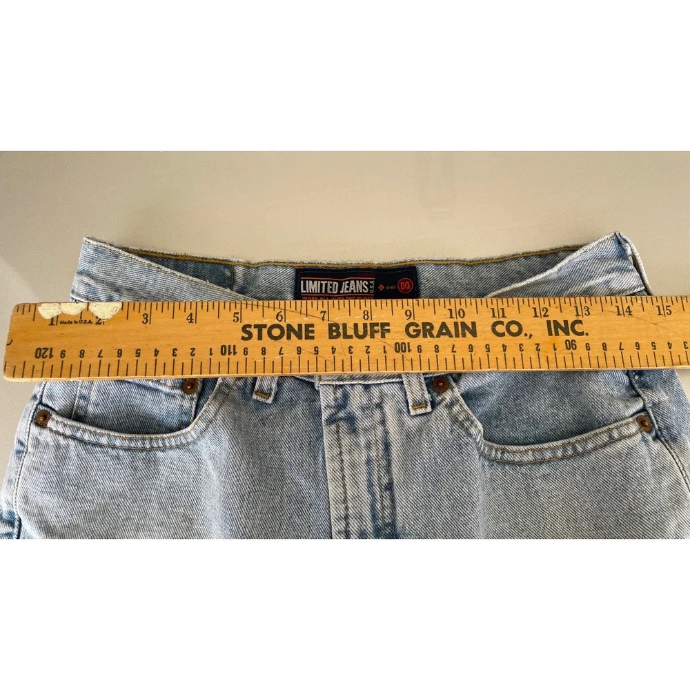 Vintage Limited Jeans Womens 8R Light Wash Boot Cut‎ Denim High Rise Made in USA